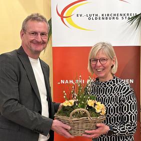Kreispfarrer Torsten Maes und Ulrieke Lohse